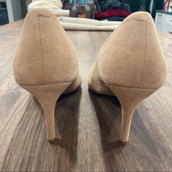 Gap sz 11 tan suede pointy toe pumps heels - Picture 5 of 11